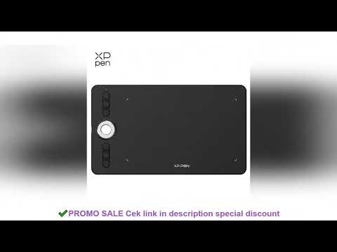 XPPen Deco 02 Graphics Drawing Tablet Pen Tablet with P06 Battery-Free Passive Stylus and Shortcut K