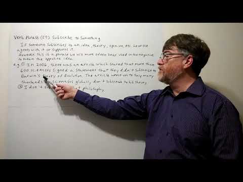 English Tutor Nick P Verb Phrase (57) Subscribe to Something