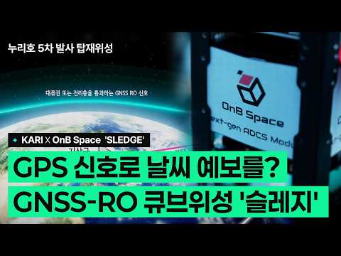 [누리호5차] GPS 신호로 기상 관측을? 오앤비 스페이스의 GNSS-RO 큐브위성 '슬레지'