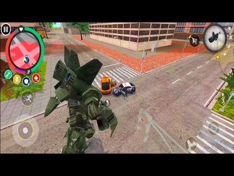 How To Get Green Robot Car In Rope Hero Vice Town