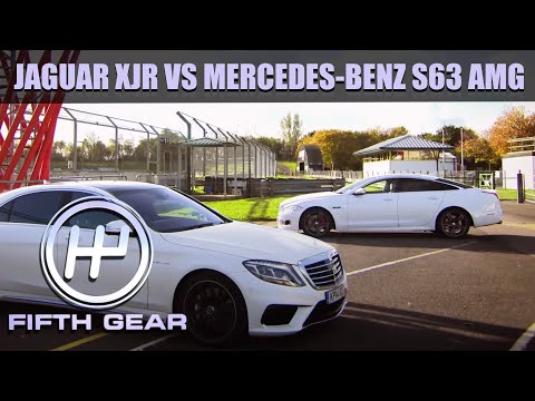 JAGUAR XJR VS MERCEDES-BENZ S63 AMG - The FULL Challenge | Fifth Gear