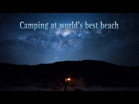 Solo Camping & Stargazing at the Beach [ASMR, Sounds of Nature]