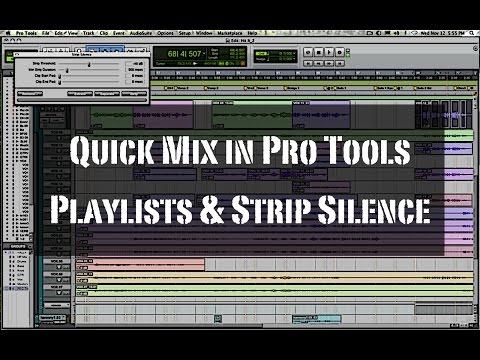 Pro Tools Vocal Editing Part 2 • Playlist & Strip Silence