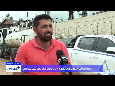 Chuva causou estragos e prejuízos em Boa Esperança