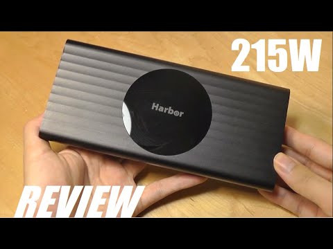 REVIEW: Harbor SUPER, World's Fastest 215W Power Bank! Tesla Batteries?! (GaN, USB C)