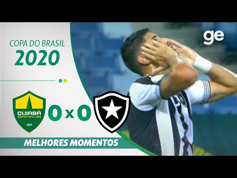 CUIABÁ 0 X 0 BOTAFOGO | MELHORES MOMENTOS | OITAVAS DE FINAL DA COPA DO BRASIL 2020 | ge.globo