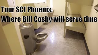 Tour Bill Cosby&#39;s prison where he will be serving his time, SCI Phoenix