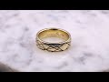 video - Sinusoidal Wave Wedding Band