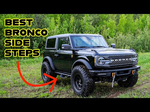 Best BRONCO side Steps - AL2 Drop Steps from Rough Country