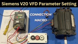 Download the video "Siemens VFD V20 Parameter Setting in Hindi | Connection Macro | Learn EEE"
