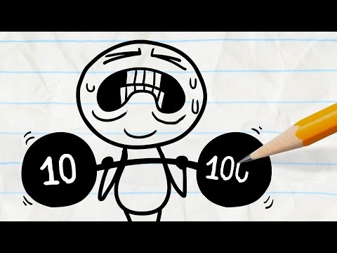 Pencilmate Gets Ripped! -in- "Dumbbell Dummy" Pencilmation Cartoons