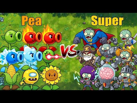 PVZ 1 Fusion 3 4 Challenge!! Team Plants vs Zombies VS Zombies Random   Who Will Win?
