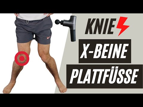 Massagepistole | Knieschmerzen, X-Beine (Plattfuß-Senkfuß-Knickfuß)