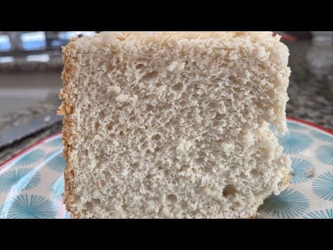 Gluten Free, Sugar Free, Fat Free Angel Food Cake - So light and airy. #angelfoodcake #glutenfree