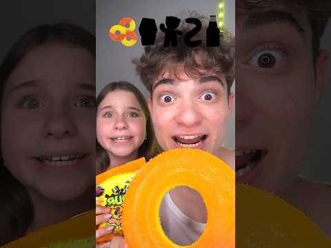 Giant Sour Candy Challenge with My Sister! 🤤