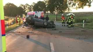 preview picture of video 'Schwerer Unfall auf der B450 zwischen Wolfhagen und Istha'