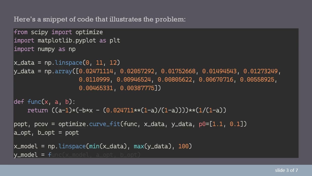 Resolving Scipy optimize curve_fit Issues for Better Data Fitting