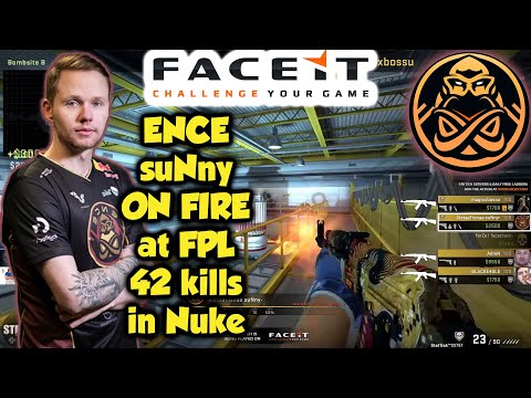 ENCE suNny ON FIRE at Faceit with 42 kills in Nuke