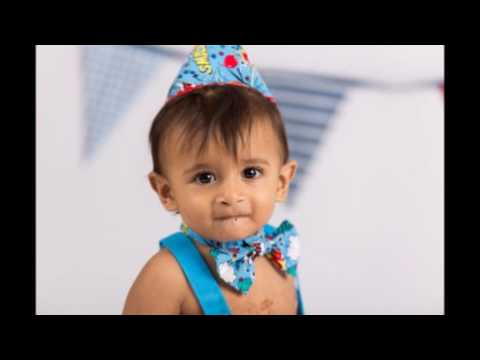Namish's first birthday - cake smash