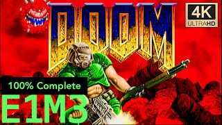 둠 리마스터 100% 공략 - E1M3 Toxin Refinery / DOOM 4K ReMastered 100% Complete - E1M3 Toxin Refinery