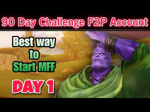 Episode 1 -Best way to start MFF | 90 day Challenge F2P Account | marvel future fight