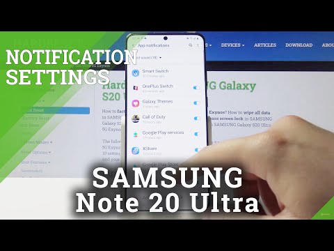 How to Enter Notification Settings in SAMSUNG Galaxy S20 Ultra – Change Notification Options