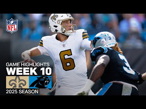 New Orleans Saints vs. Carolina Panthers Game Highlights | NFL 2025 Season Week 10