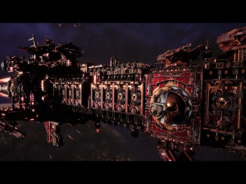 Imperial Navy vs Chaos - Skalgrim Mod - Massive Battle - Battlefleet Gothic Armada 2