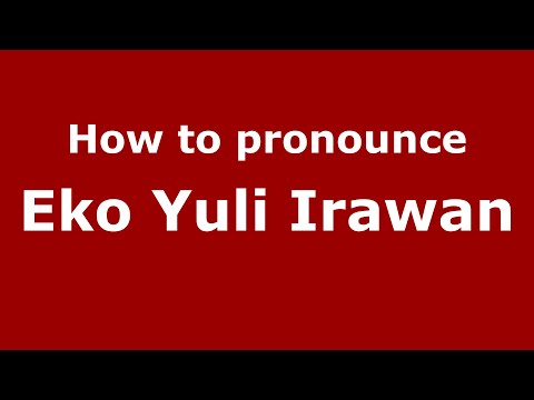 How to pronounce Eko Yuli Irawan (Indonesia/Indonesian) - PronounceNames.com