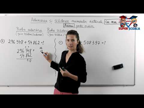 Clasa a IV-a - Adunarea / Scăderea cu mai multe treceri peste ordin