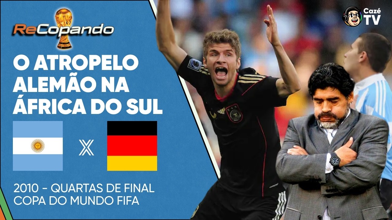 VEJA COMO FOI ALEMANHA X ARGENTINA NA COPA DO MUNDO DE FIFA DE 2010 | RECOPANDO