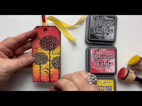 Christmas Glow Flowers by Karen Telfer - A Lavinia Stamps Tutorial