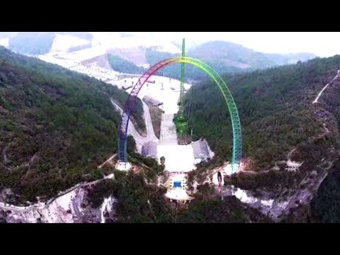 World's largest swing built on the edge of 700-meter cliff in SW China