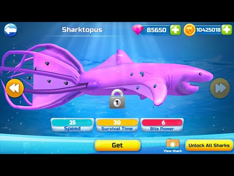 Double Head Shark Attack PVP - Sharktopus New Shark Update - All Sharks Unlocked Hack Gems Coins Mod