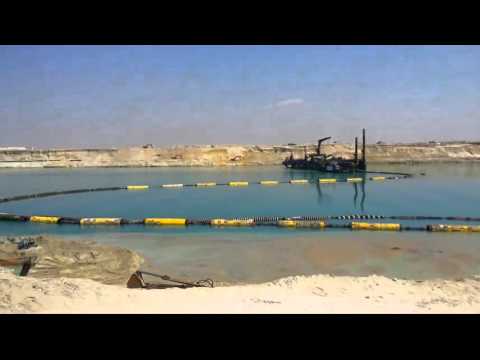 Drilling and Dredging new Suez Canal March 21, 2015