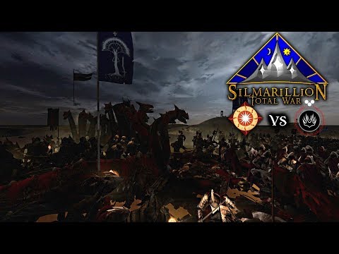 --BATTLE UNDER STARS-- Silmarillion: Total War Angband vs The House of Feanor 1v1 Gameplay