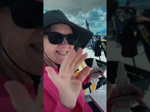 Plein air beach watercolor painting with #portablepalette & #watercolorblock