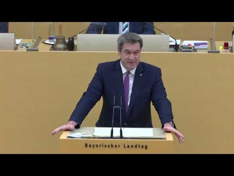 Regierungserklärung von Ministerpräsident Dr. Markus Söder zur Corona-Pandemie (08.01.21)
