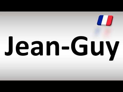 How to Pronounce Jean-Guy (French)