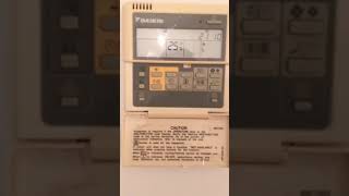 Daikin BRC1D52 - Programming/scheduling timer on the air conditioner