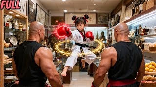 A superpowered cute kid defeats a strong man to save a woman—turns out she’s his real mother!