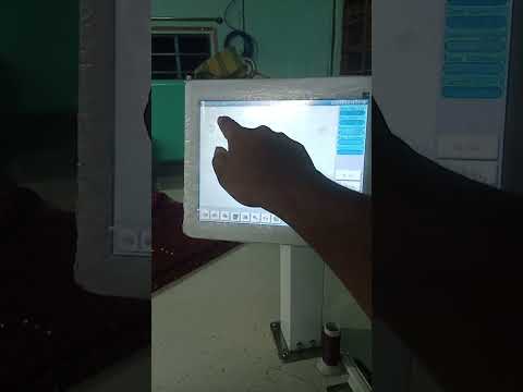 #embroidery machine touch dahao A18 per desine loading..pendrive se monitor per