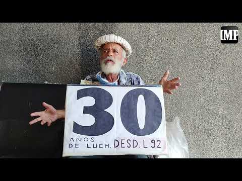 “El loco de la pancarta”: 30 años de lucha social #28Nov