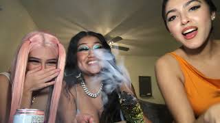 1 foot Raw cone 420 Challenge // Q&A // w/ Star// Yamz// & Bernadette 💨💨💚