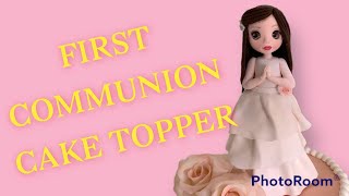 COMMUNION CAKE TOPPER