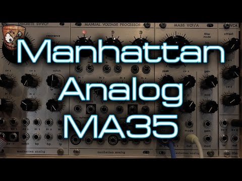 Manhattan Analog MA35 VCF & VCA Filter Korg MS10 style, Eurorack 2010-2020 - Silver image 7