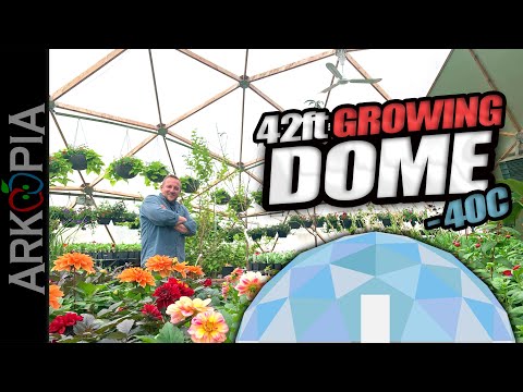 🪴Arctic Acres Greenhouse in -40C (42ft Diameter Dome) Bananas, Oranges, Plant Sales and more!