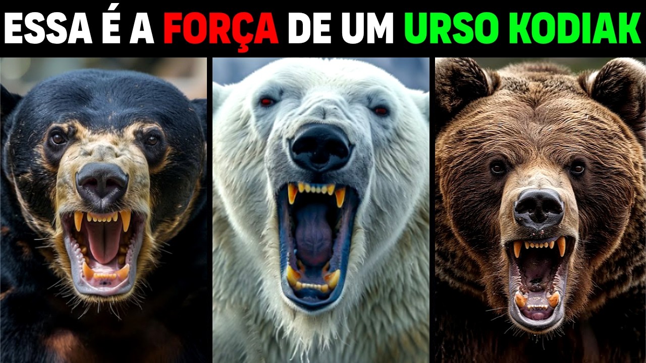 THE STRONGEST BEAR in the world | How strong is a Kodiak bear compared to other bears