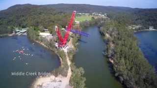 preview picture of video 'Narrabeen Lagoon - Middle Creek Bridge'