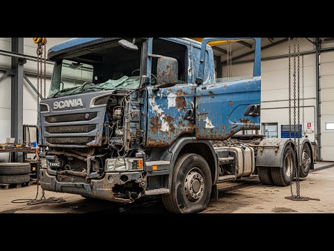 3.3 Million Kilometer Scania Truck Full Restoration | Most Satisfying & Stress-Relieving Build